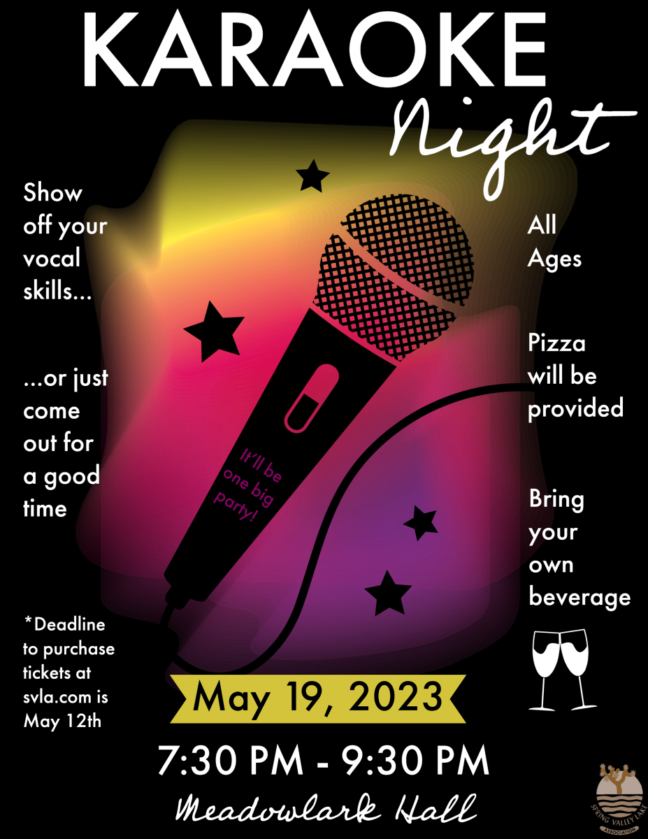 Karaoke Night: May 19, 2023 | 7:30 PM - 9:30 PM | Community Center