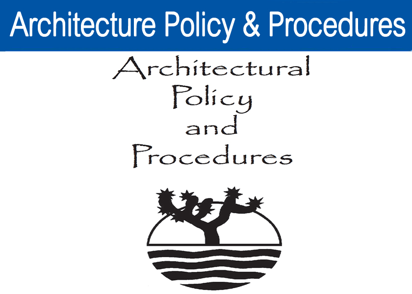 Architectural Policy & Procedures