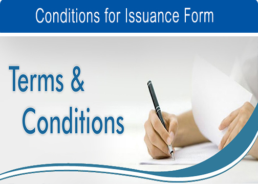 Conditions for Issuance Form